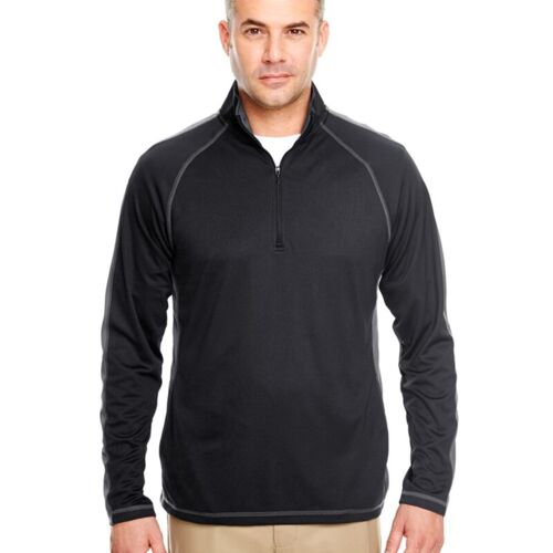 Cool & Dry Sport Quarter-Zip Pullover with Side and Sleeve Panels Thumbnail